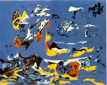  Abstrakter Malerei - Blau Moby Dick Abstrakter Expressionismusus